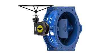 Ductile Iron Double Butterfly Valve , Bearing - CS Base Butterfly Valve Flange Type