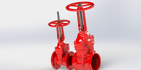 Βαλβίδα Πύλης UL FM με Σφράγιση EPDM και Επίστρωση Εποξειδικής Σύντηξης για Συστήματα Πυρόσβεσης σε Μεγέθη από 2" έως 12"