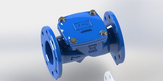 EN12266 Δοκιμαστική πρότυπη βαλβίδα ελέγχου flex swing με τύπο σύνδεσης φλάντζας και υλικό σφραγίδας EPDM για τον έλεγχο βιομηχανικών υγρών