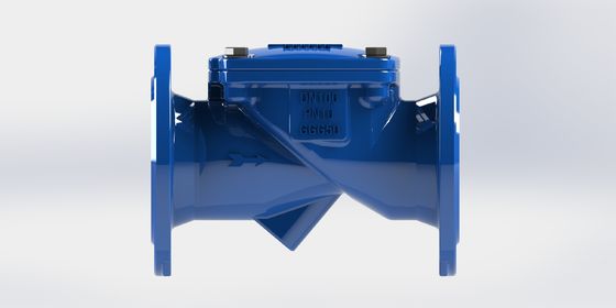 Βαλβίδα αντεπιστροφής Swing Flex με βαθμολογία πίεσης PN16, σώμα όλκιμο σιδήρου και υλικό στεγανοποίησης EPDM για εφαρμογές νερού
