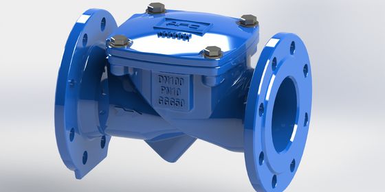 Ελέγχουσα βαλβίδα Swing Flex πιστοποιημένη ISO με σφραγίδα EPDM και ονομαστική πίεση PN10 για συστήματα αγωγών