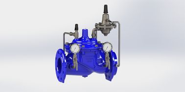 SS304 Δοκιμαστική βαλβίδα ελέγχου ροής PN10/16/25 Ral5005 Για εύρος θερμοκρασίας 0-80 °F